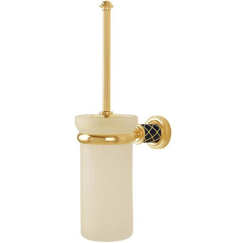 Купить купить ершик для унитаза, boheme murano, золото, черный арт. 10913-b-g