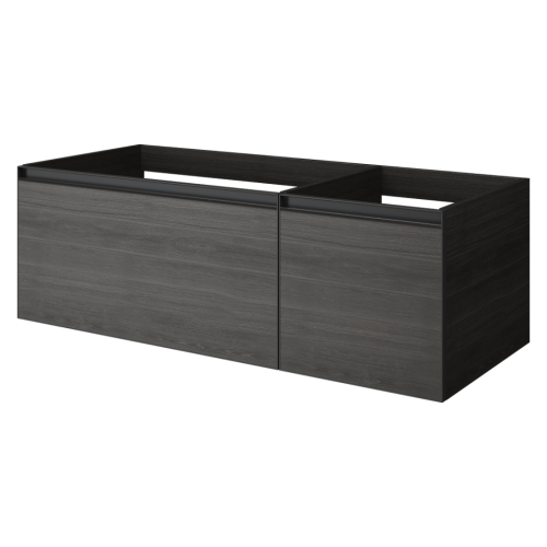 Купить купить тумба под раковину, подвесная, armadi art quatro, дуб антрацит арт. 790-m2-120-oa-a