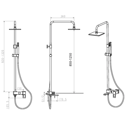 Купить купить душевая система, boheme q, белый, золото арт. 148-wg