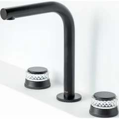 Смеситель для раковины, Boheme Aura, черный арт. 152-B-A