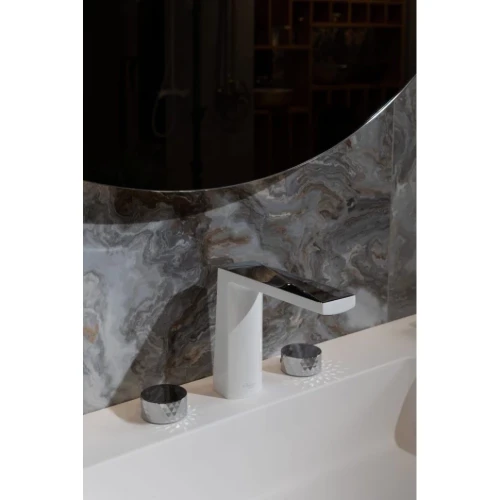 Купить купить смеситель для раковины, boheme venturo, белый, хром арт. 150-wcr-diamond