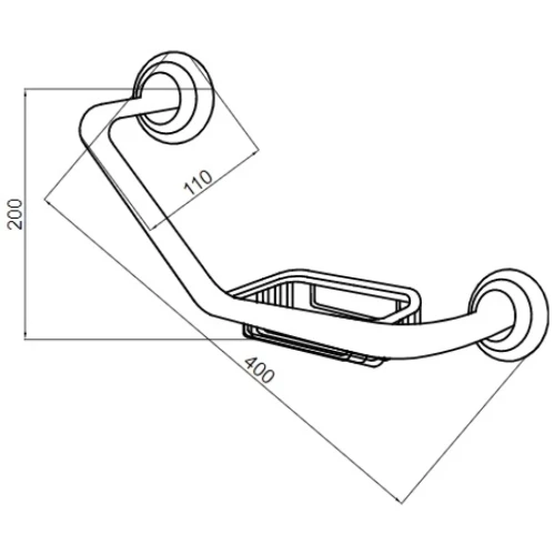 Купить купить поручень с мыльницей, boheme imperiale, золото арт. 10422