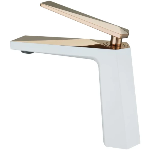 Купить купить смеситель для раковины, boheme venturo, белый, золото арт. 381-w