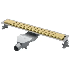 Душевой лоток с решеткой, Armadi Art Premium Trendy, золото арт. 983-80-G