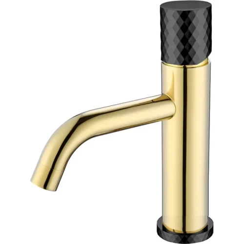 Купить купить смеситель для раковины, boheme stick, золото, черный арт. 121-gb