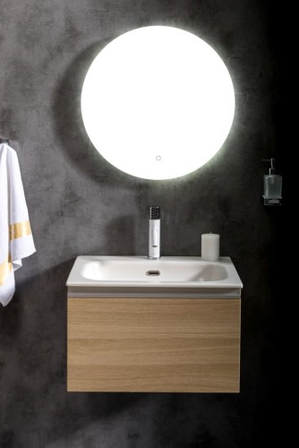 Купить купить тумба под раковину подвесная, armadi art vallessi, дуб светлый арт. 837-060-l