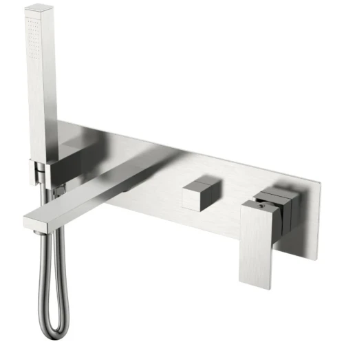 Купить купить смеситель для ванны, boheme qubic, никель брашированный арт. 474-2-nb