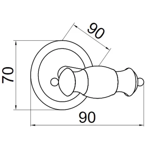 Купить купить двойной крючок, boheme palazzo bianco, золото арт. 10106