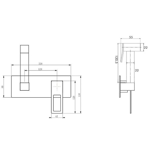 Купить купить гигиенический душ со смесителем, boheme q, черный арт. 147-bв.2