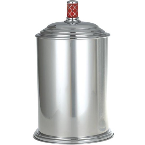 Купить купить ведро для мусора, boheme murano, хром, рубиновый арт. 10907-r-cr