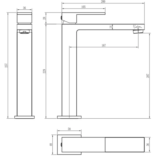 Купить купить смеситель для раковины, boheme qubic, бронза арт. 472-br