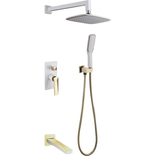 Купить купить душевая система, boheme venturo, белый, золото арт. 384-w-2