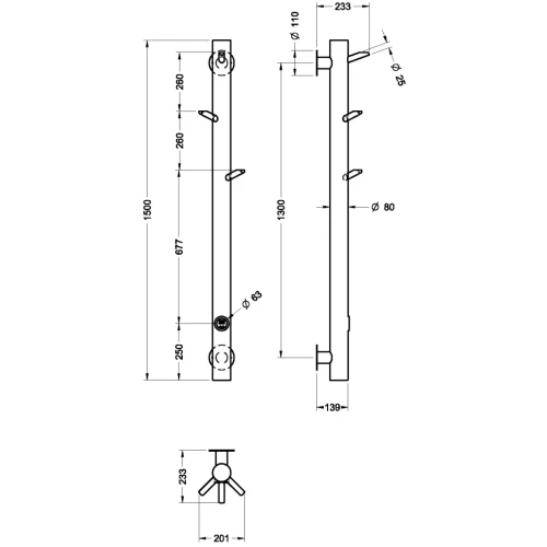 Купить купить полотенцесушитель электрический, boheme uno, хром арт. 724-cr