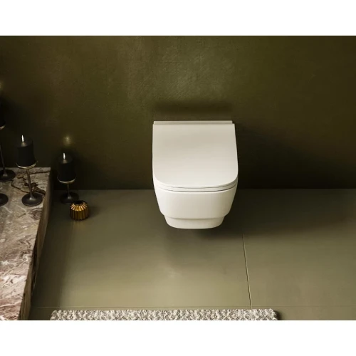 Купить купить унитаз подвесной без сиденья, boheme bello, белый арт. 971-mw