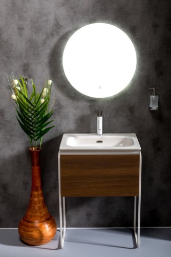 Купить купить тумба под раковину подвесная, armadi art vallessi, dark oak арт. 837-060-d