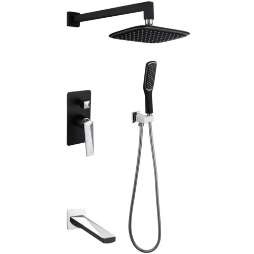 Купить купить душевая система, boheme venturo, черный, хром арт. 374-b-2