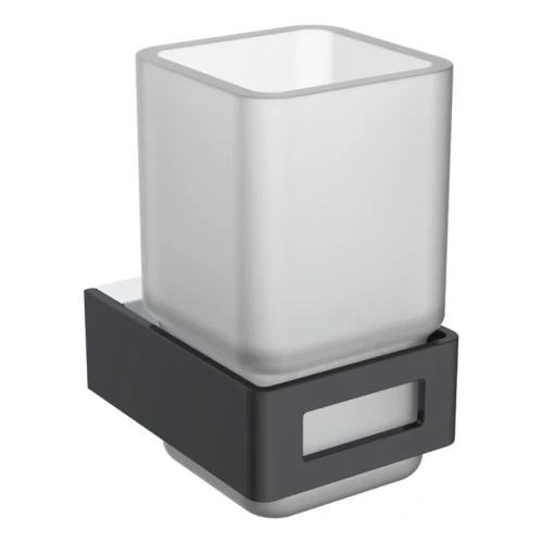 Купить купить стакан для зубных щеток, boheme q, черный, хром арт. 10944-cr-b