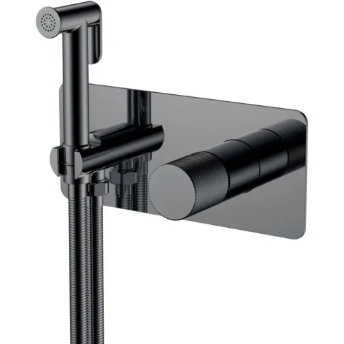 Купить купить гигиенический душ со смесителем, boheme stick, оружейная сталь арт. 127-sgm.4