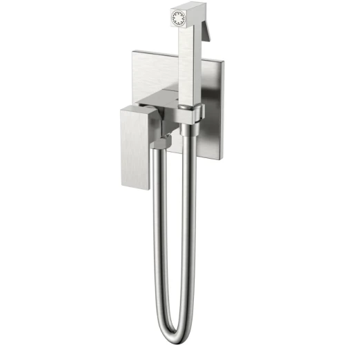 Купить купить гигиенический душ со смесителем, boheme qubic, никель брашированный арт. 477-nb