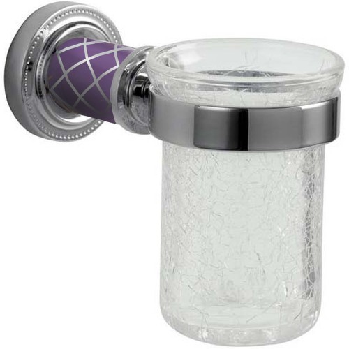 Купить купить стакан для зубных щеток, boheme murano, хром, фиолетовый арт. 10904-v-cr