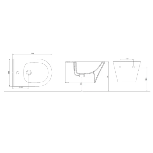 Купить купить биде подвесное, boheme avva, черный арт. 974-b