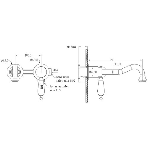 Купить купить смеситель для раковины, boheme medici, бронза арт. 307