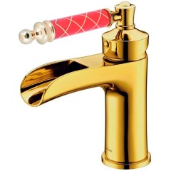 Смеситель для раковины, Boheme Vogue, золото арт. 211-MR-R