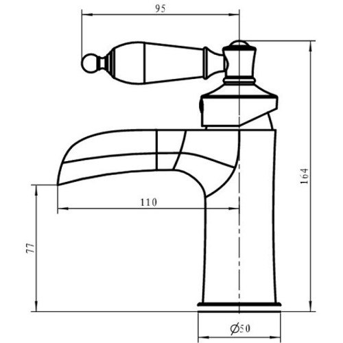 Купить купить смеситель для раковины, boheme vogue, золото арт. 211-mr-r