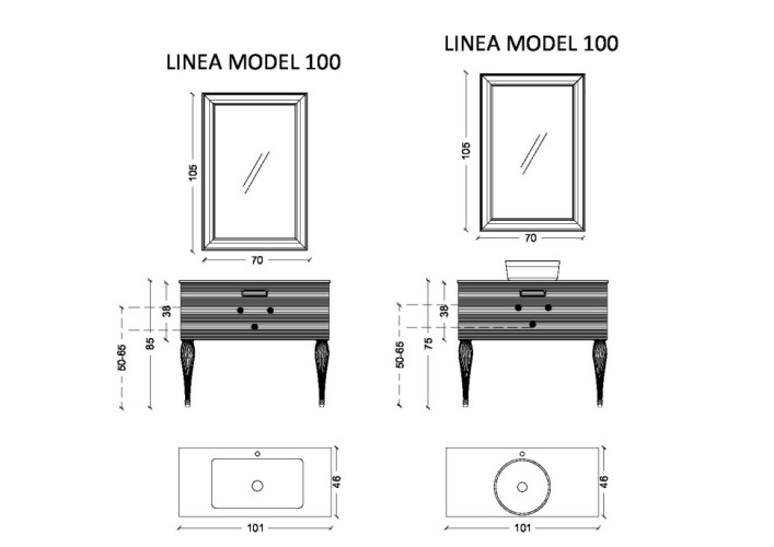 Купить купить тумба под раковину avangarde подвесная, armadi art vallessi, белый, золото арт. 842-100-wg