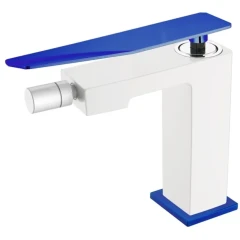 Смеситель для биде, Boheme Q, белый, синий арт. 146-WUW.2