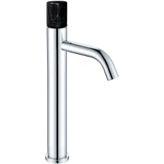 Смеситель для раковины, Boheme Stick, хром, черный арт. 122-CR-MR-B