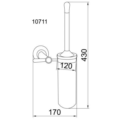 Купить купить ершик для унитаза, boheme chiaro, золото арт. 10514