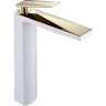 Купить купить смеситель для раковины, boheme venturo, белый, золото арт. 382-w