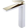 Купить купить смеситель для раковины, boheme venturo, белый, золото арт. 382-w