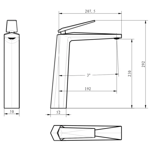 Купить купить смеситель для раковины, boheme venturo, белый, золото арт. 382-w