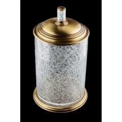 Ведро для мусора, Boheme Murano Cristal, хром арт. 10914-CRST-BR