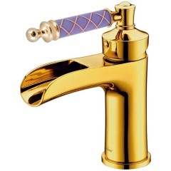 Смеситель для раковины, Boheme Vogue, золото арт. 211-MR-V