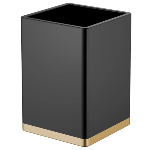 Купить купить стакан для зубных щеток, boheme, черный, золото арт. 10961-b-g