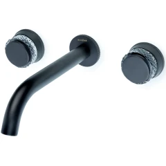 Смеситель для раковины, Boheme Aura, черный арт. 152-2-B-A