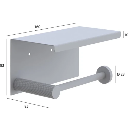 Купить купить держатель туалетной бумаги с полкой, boheme uno, черный арт. 10971-b