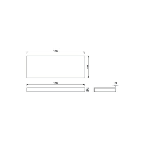 Купить купить столешница под раковину, armadi art flat, белый арт. 869-120