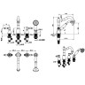 Купить купить смеситель на борт ванны, boheme tradizionale oro, золото арт. 395-sw