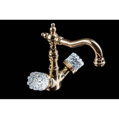 Купить купить смеситель для раковины, boheme crystal, золото арт. 292-crst