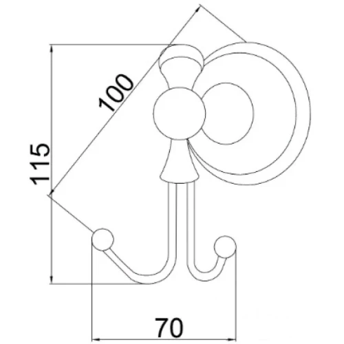 Купить купить двойной крючок, boheme provanse, бронза арт. 10806