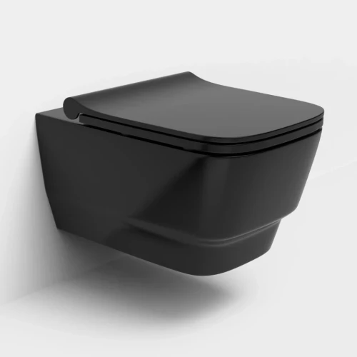 Купить купить унитаз подвесной без сиденья, boheme bello, черный арт. 971-b