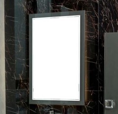 Зеркало с подсветкой Графит глянцевое, Armadi Art Lucido, графит арт. 567-GR
