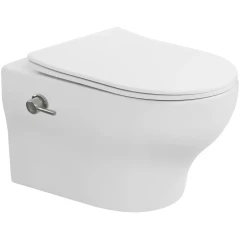 Унитаз биде подвесной с сиденьем микролифт, Boheme Fiore, белый арт. 978-SET-2-MW