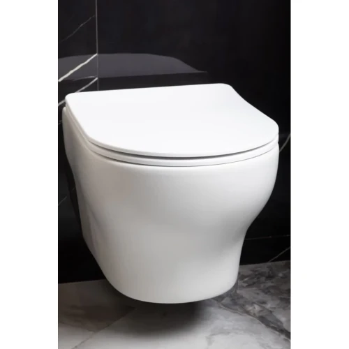 Купить купить унитаз подвесной с сиденьем микролифт, boheme fiore, белый арт. 978-set-mw