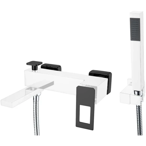 Купить купить смеситель для ванны, boheme q, хром, черный арт. 143-crb