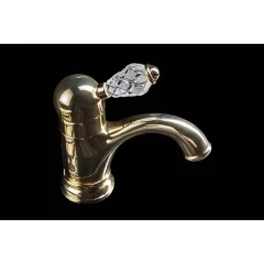 Смеситель для раковины, Boheme Crystal, золото арт. 281-CRST